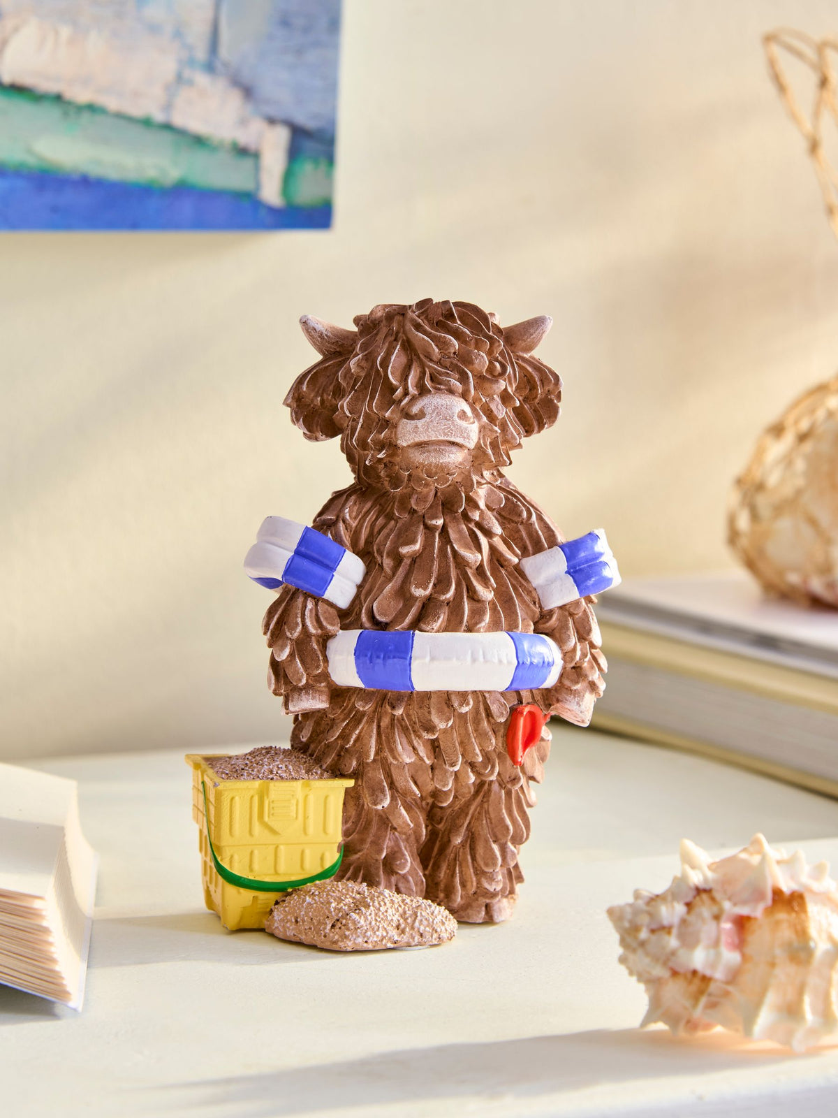 Hamish the Highland Cow limited edition beach ornament - British product