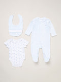 Rock-A-Bye Baby Boutique blue baby gift set 3 piece, UK version