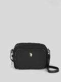 U.S. Polo Assn black crossbody bag with pocket polyester PU - British product