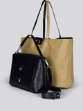 U.S. Polo Assn black reversible shopping bag with matching pouch (British brand)