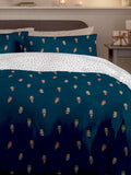 Copenhagen Home Blue Nutcracker Christmas Single Duvet Cover Set - British product