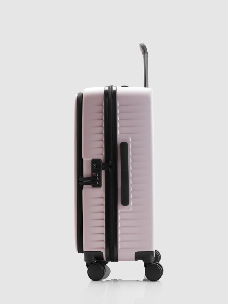 Nere pink Venture dual open medium suitcase (British brand)