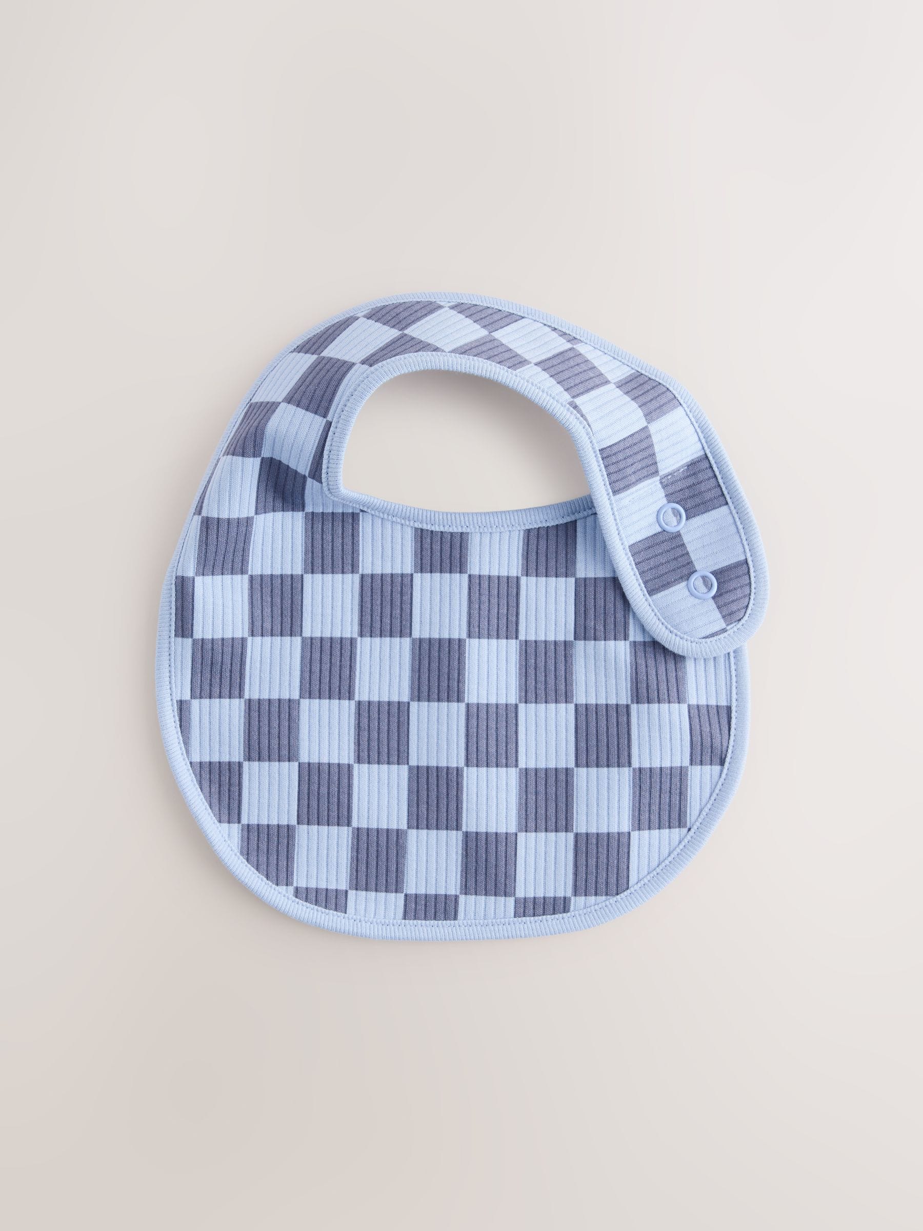 Little Brother baby bibs blue 2 pack, imported from the UK
