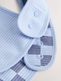 Little Brother baby bibs blue 2 pack, imported from the UK