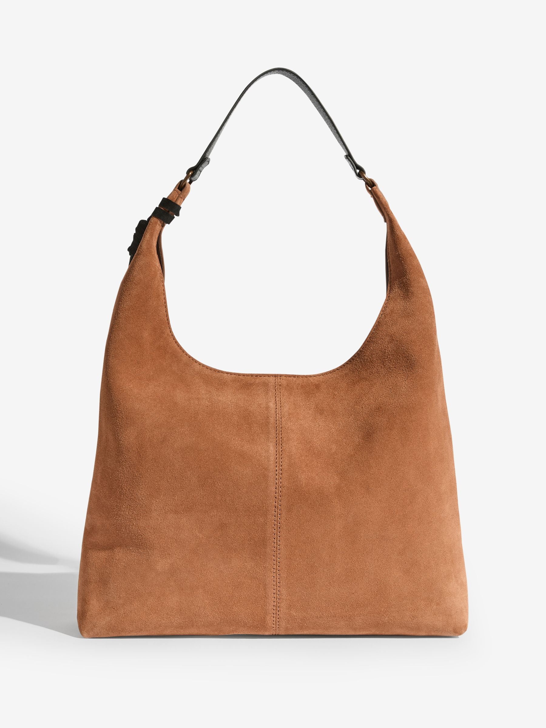 Friends Like These tan brown suede large tote bag (British brand)