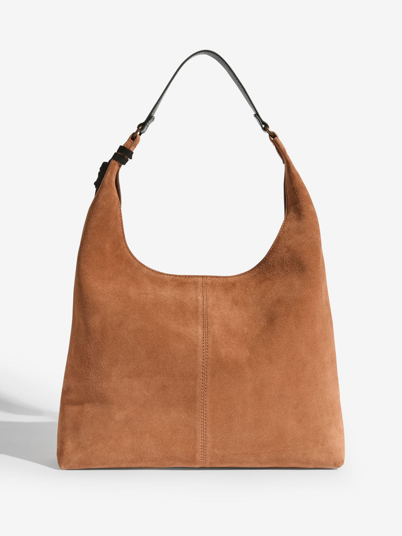 Friends Like These tan brown suede large tote bag (British brand)