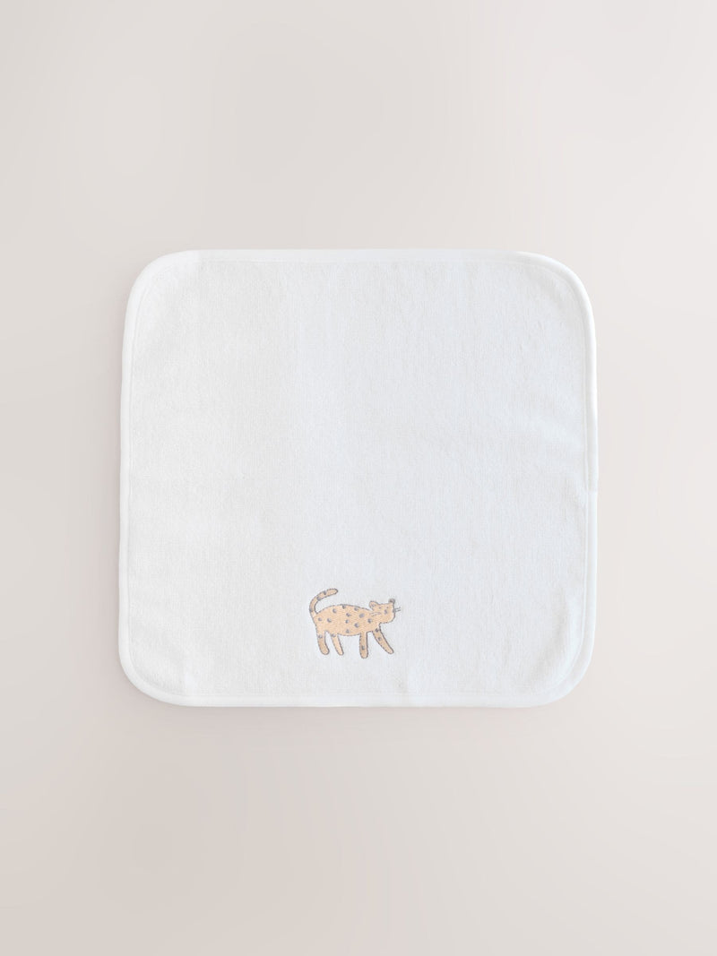 Safari animals face cloths 3 pack 30cm (British brand)