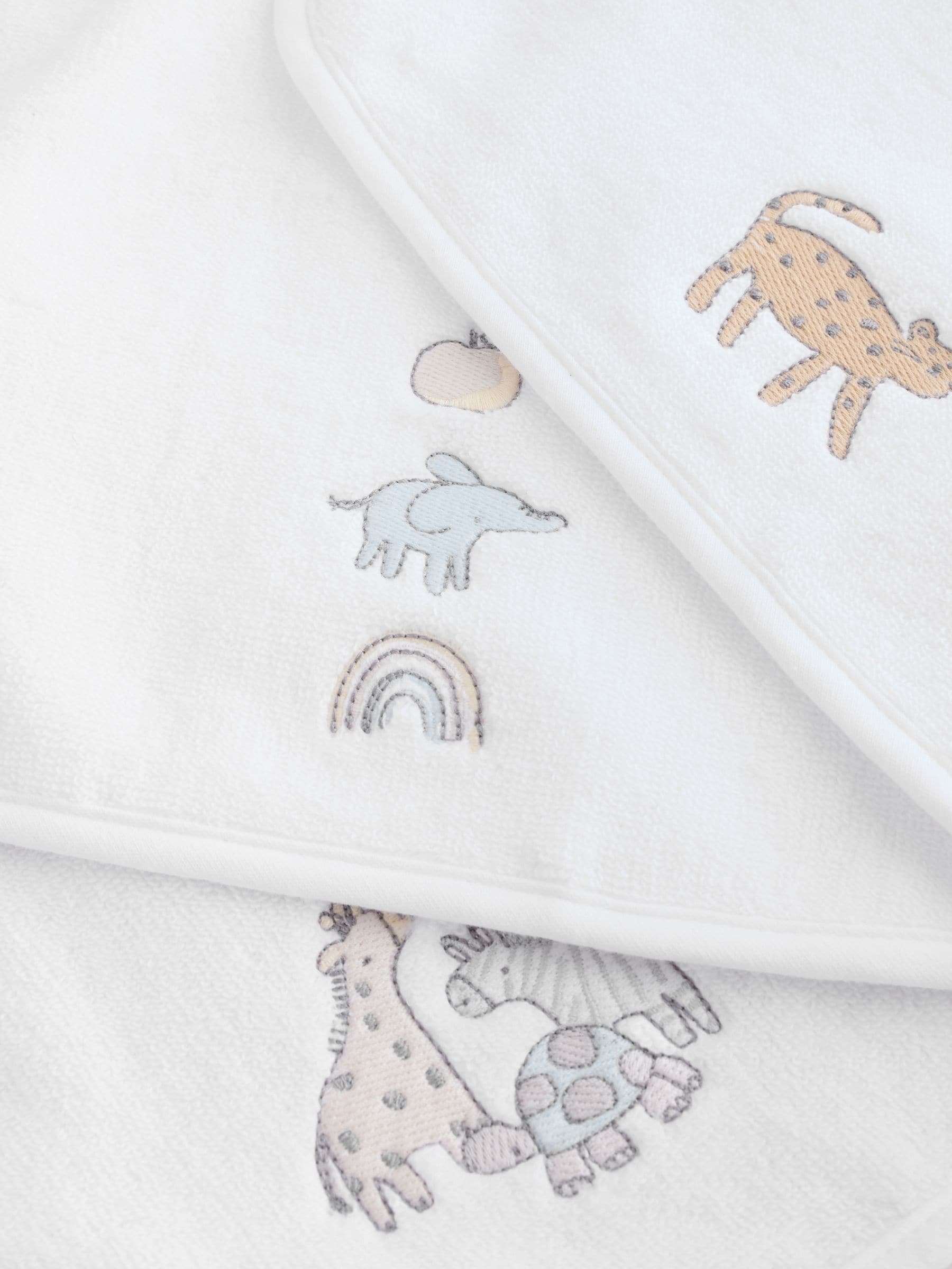 Safari animals face cloths 3 pack 30cm (British brand)