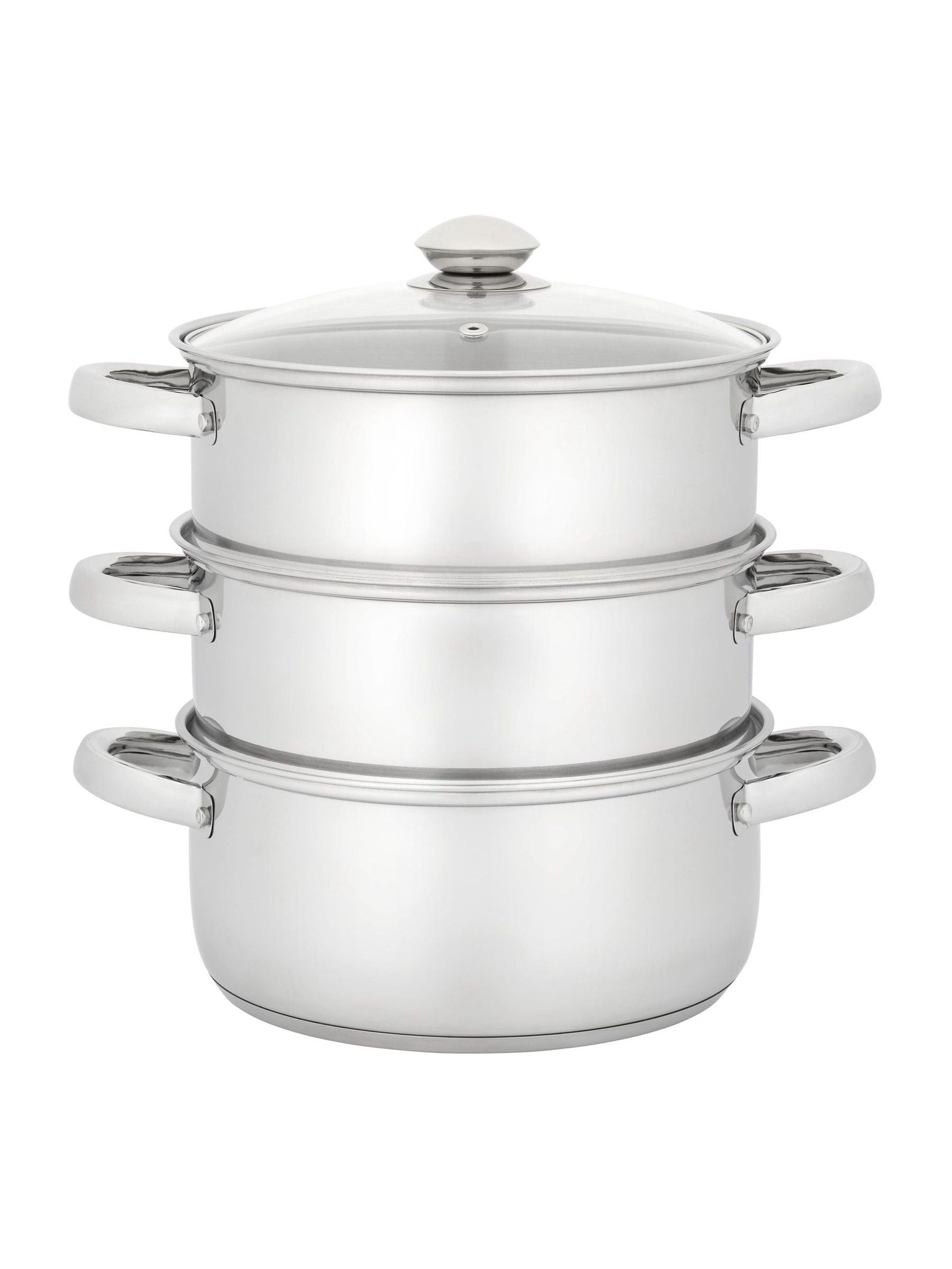 Judge 3 tier steamer set glass lid - British product