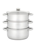 Judge 3 tier glass lid steamer set 24 cm - British product