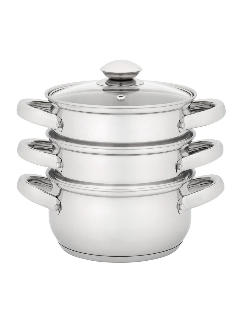 Judge steamer set 3 tier glass lid - British product