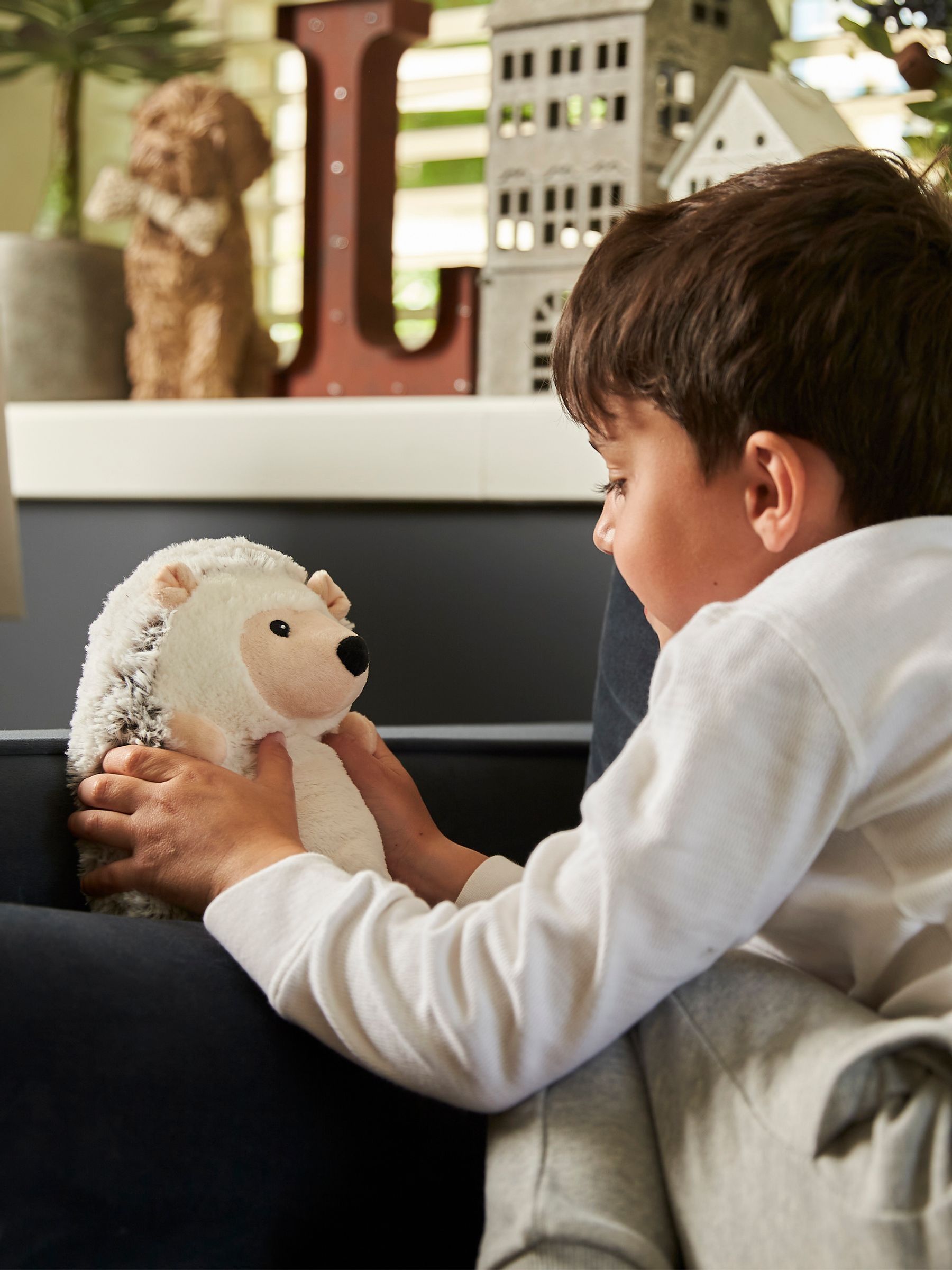 Warmies heatable soft toy large hedgehog, imported from the UK
