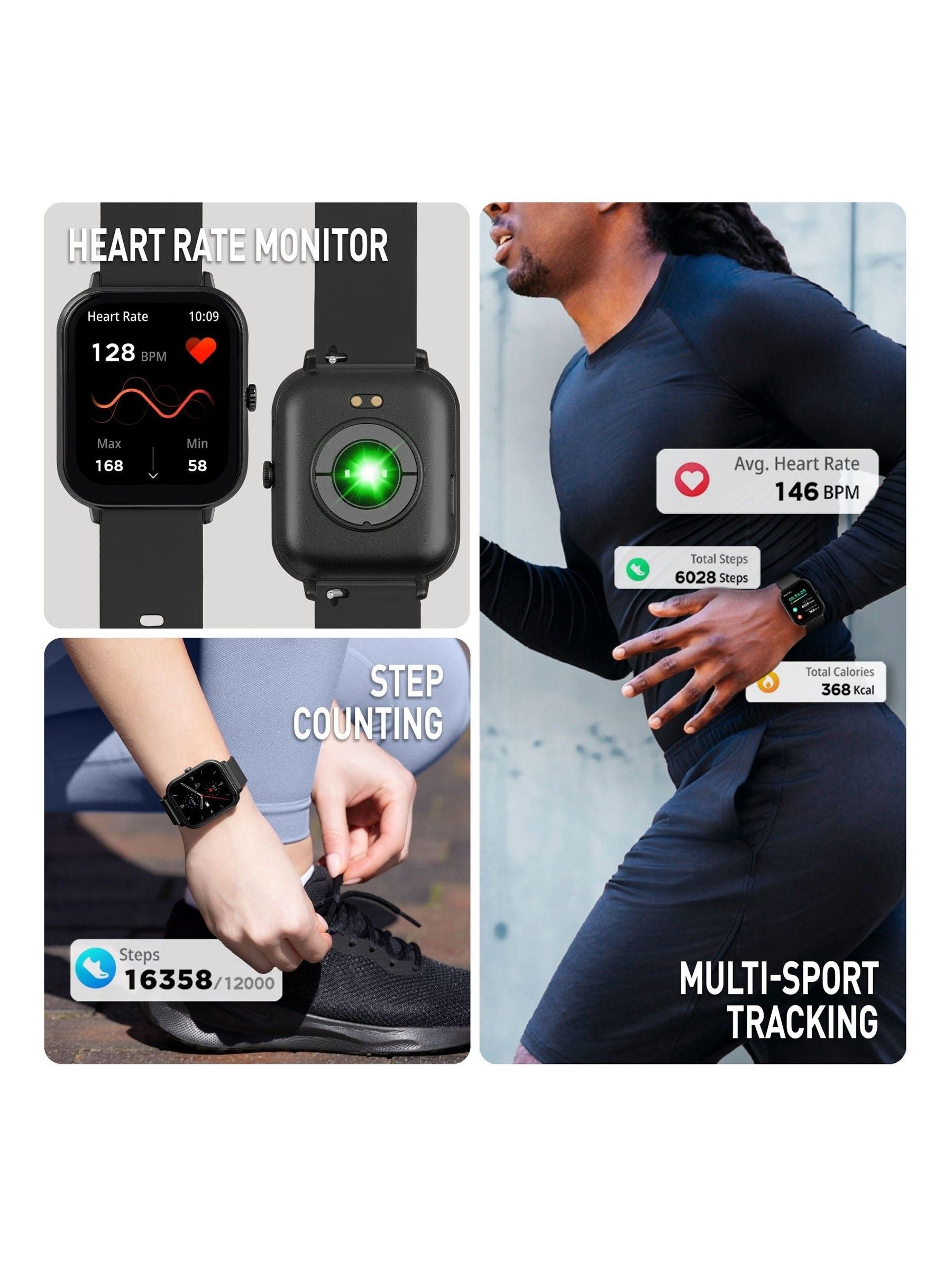 Reflex Active Nexus smartwatch and headphone set black, UK version