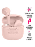 Tikkers pink smartwatch and earbuds set - British product