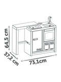 Smoby Kitchen Island toy kitchen with 23 accessories - British product