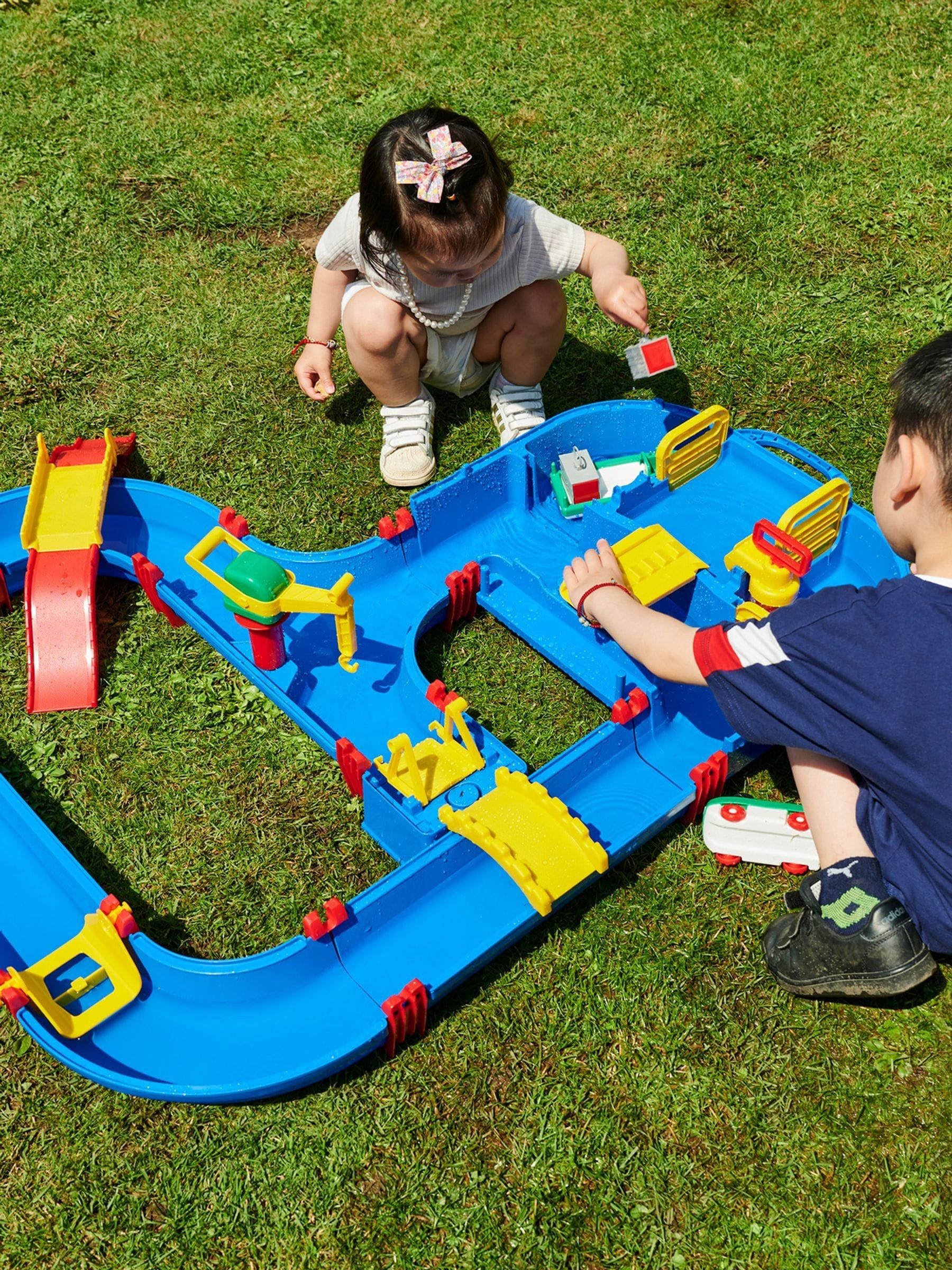 AquaPlay Blue Megabridge water canal toy set, imported from the UK