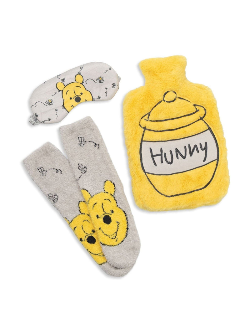 Vanilla Underground Disney Winnie the Pooh hot water bottle with eye mask and socks, UK version