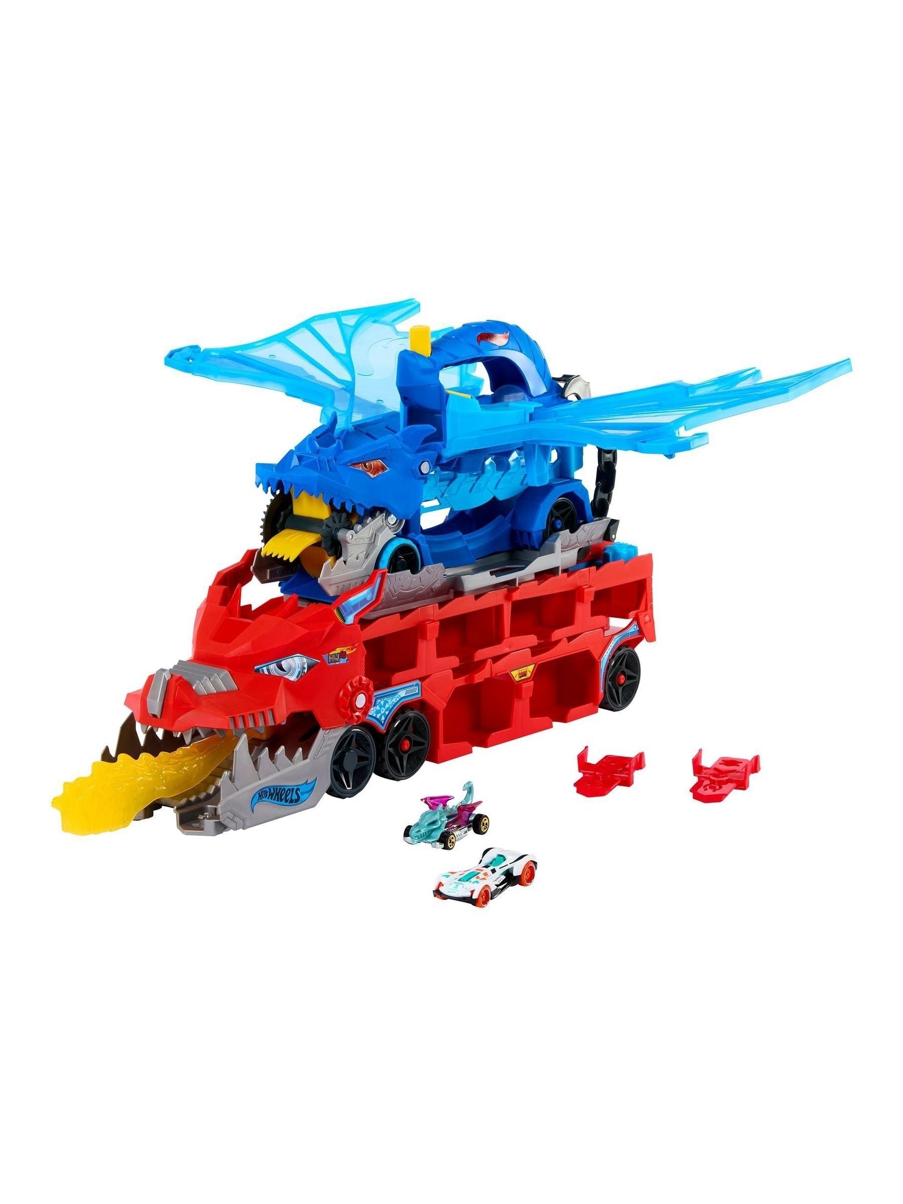 Mattel Hot Wheels City Ultimate Hauler dragon playset - British product