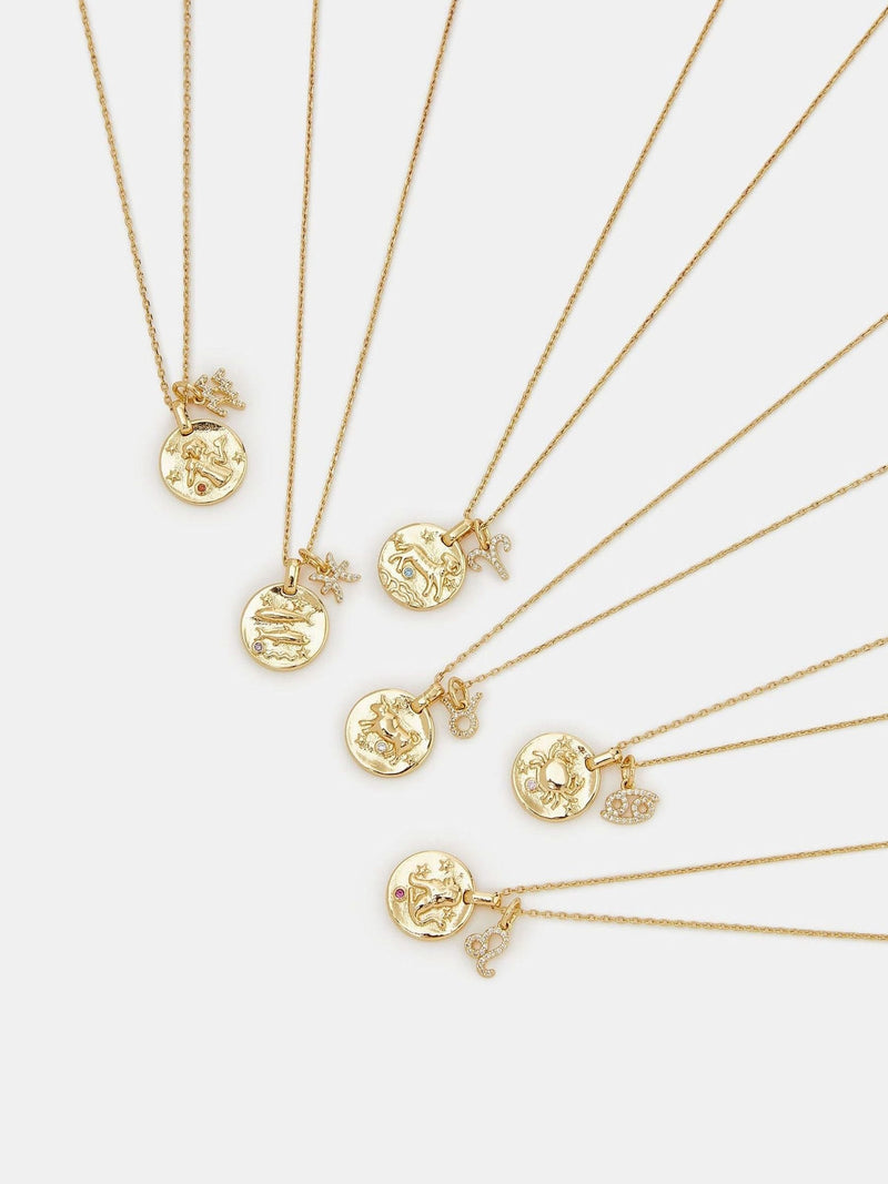 Accessorize gold-plated zodiac charm necklace - British product