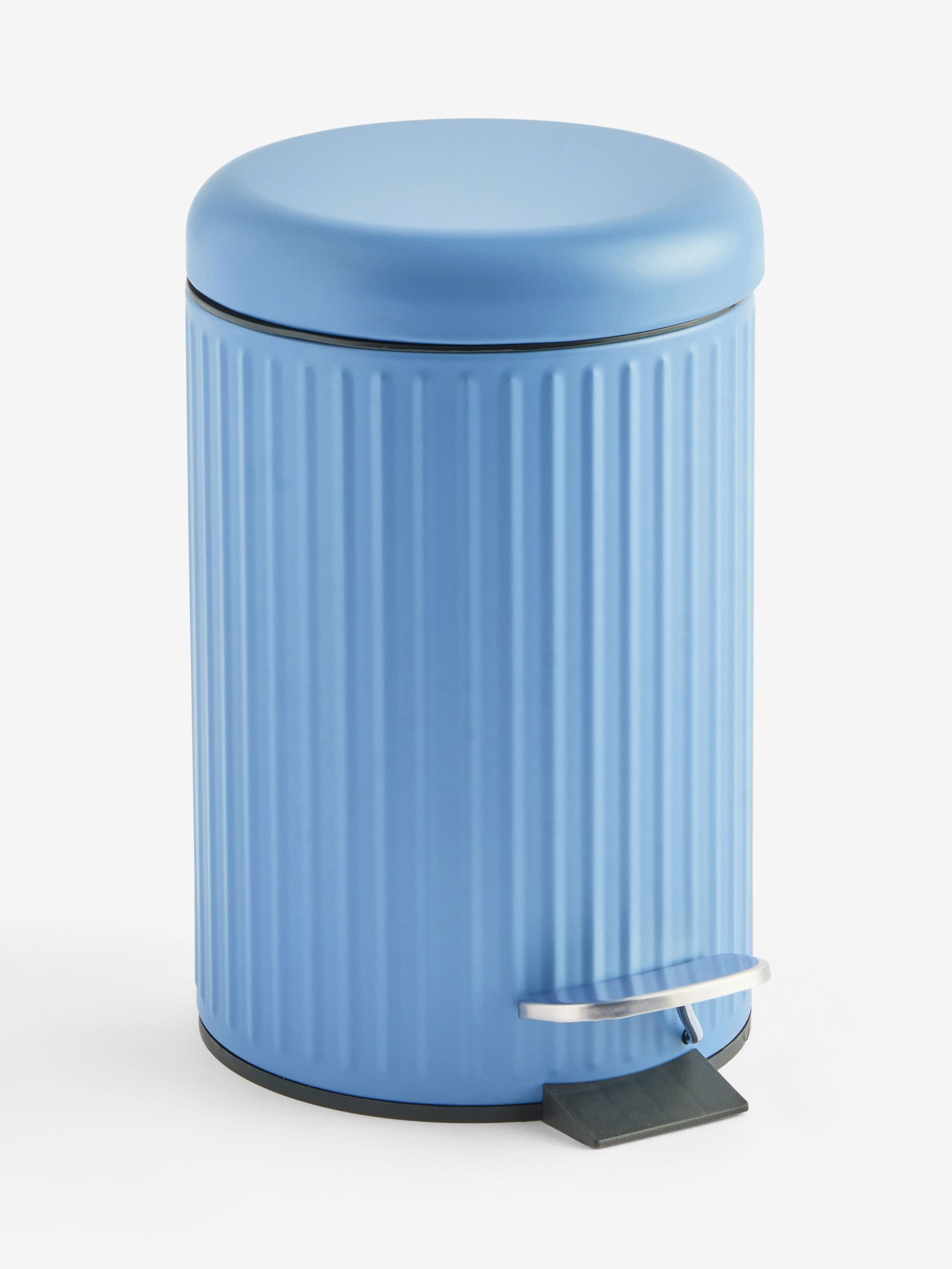 Blue Rib Soft Close 3 Litre Pedal Bin