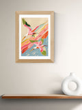 East End Prints Oak Roseate Spoonbills Wall Art Print by 83 Oranges