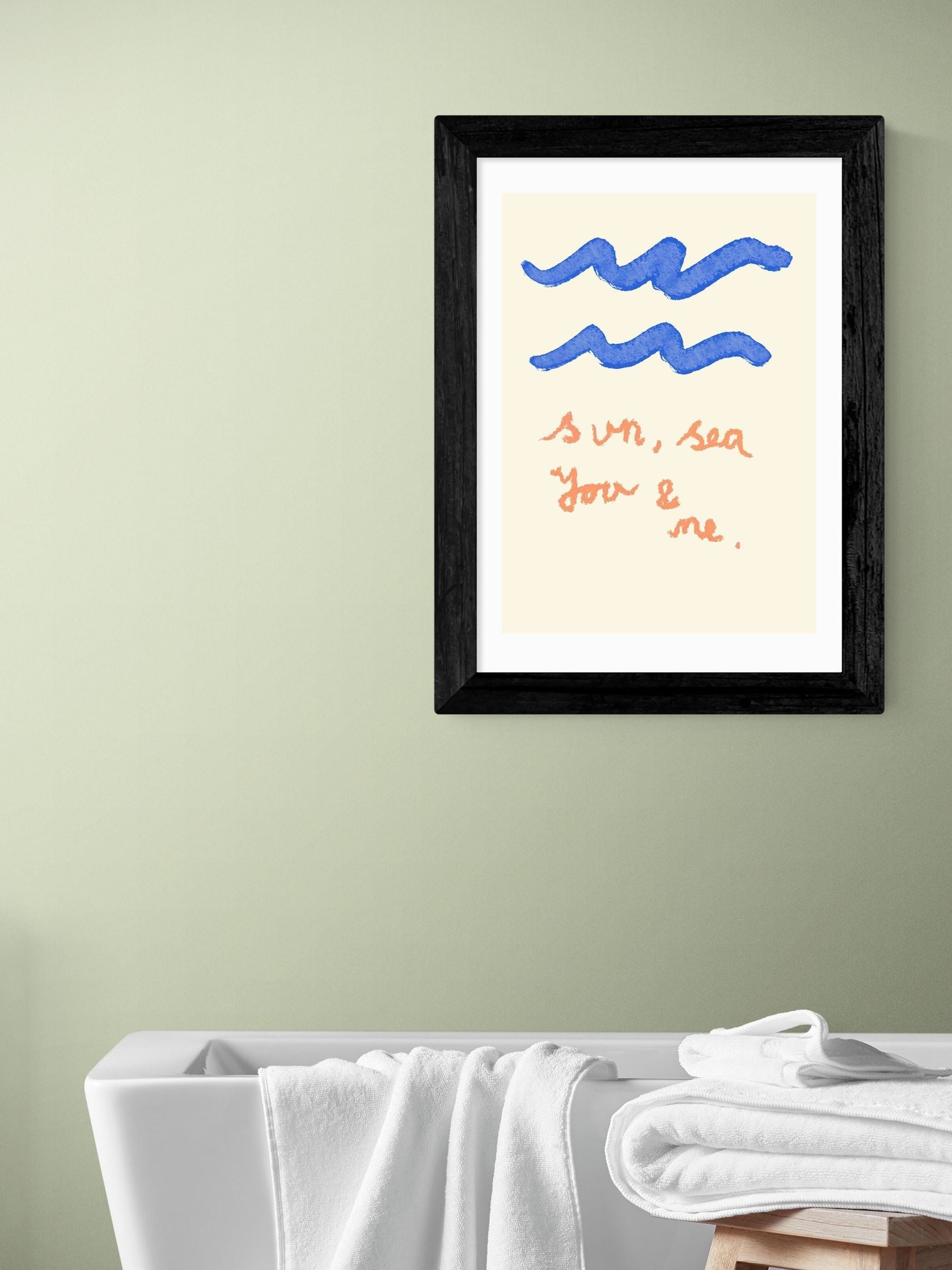 East End Prints Oak Sun Sea You and Me wall art print - British product