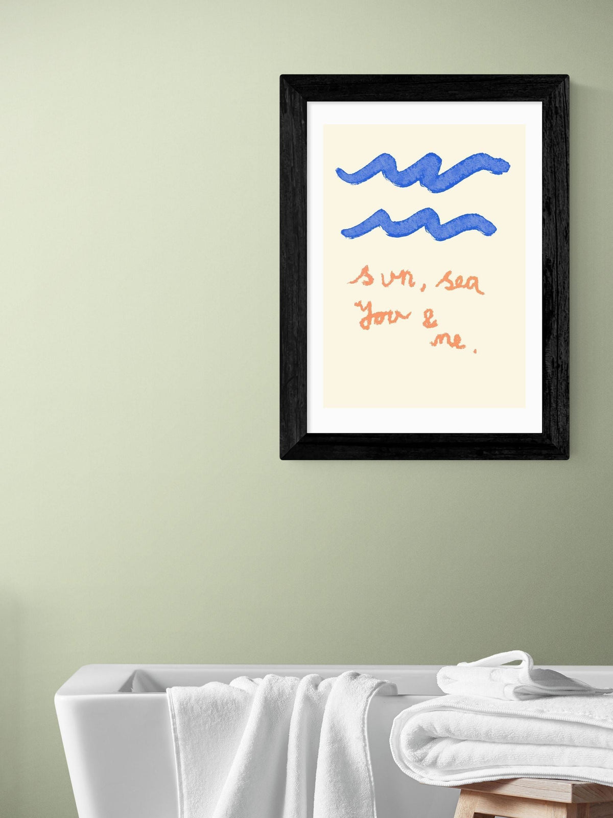 East End Prints Oak Sun Sea You and Me wall art print - British product