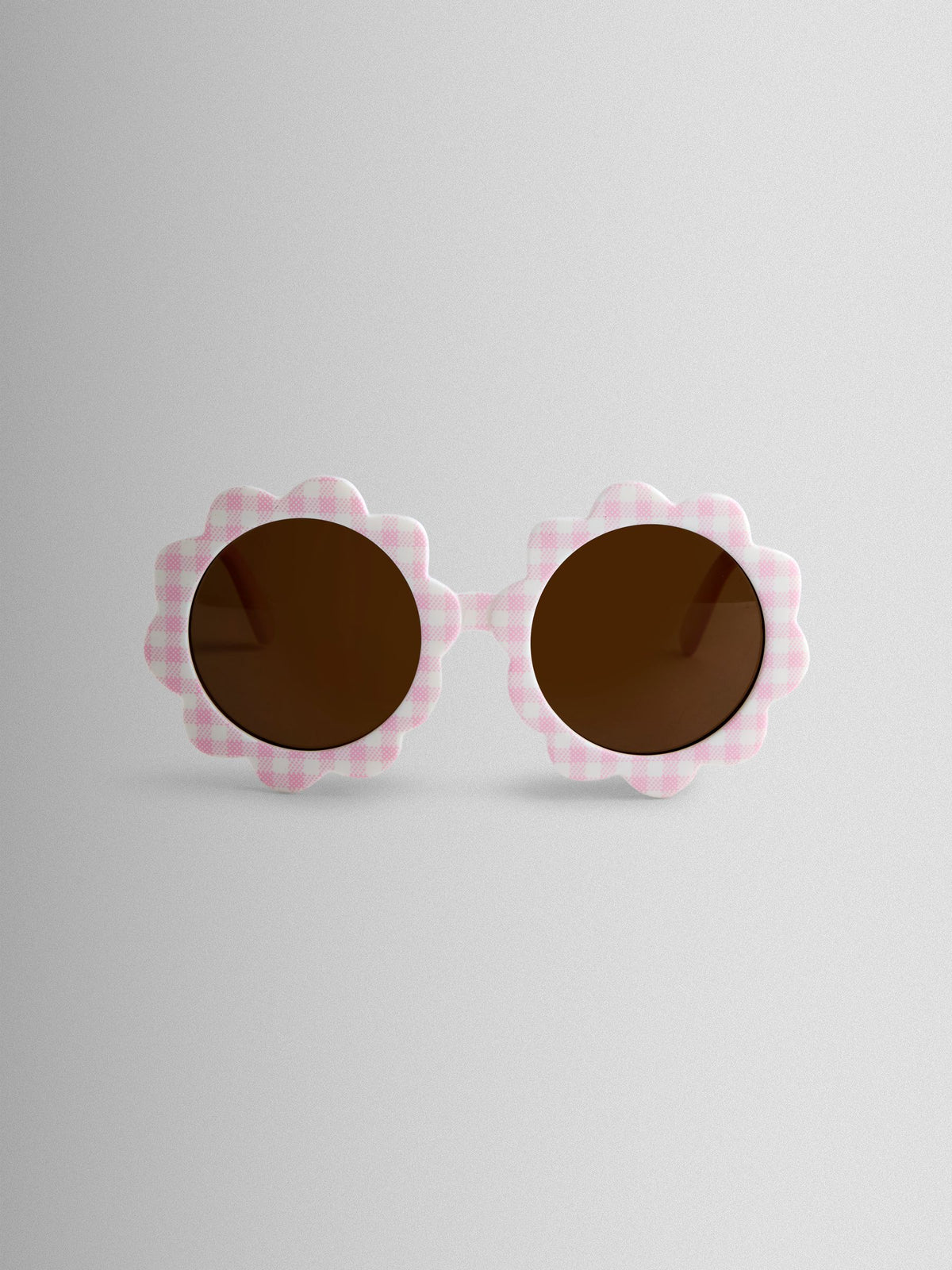 JoJo Maman Bébé pink gingham flower sunglasses - British product