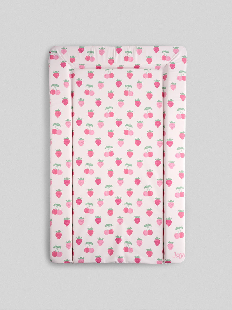 JoJo Maman Bébé White Strawberry changing mat 70x50cm (British brand)