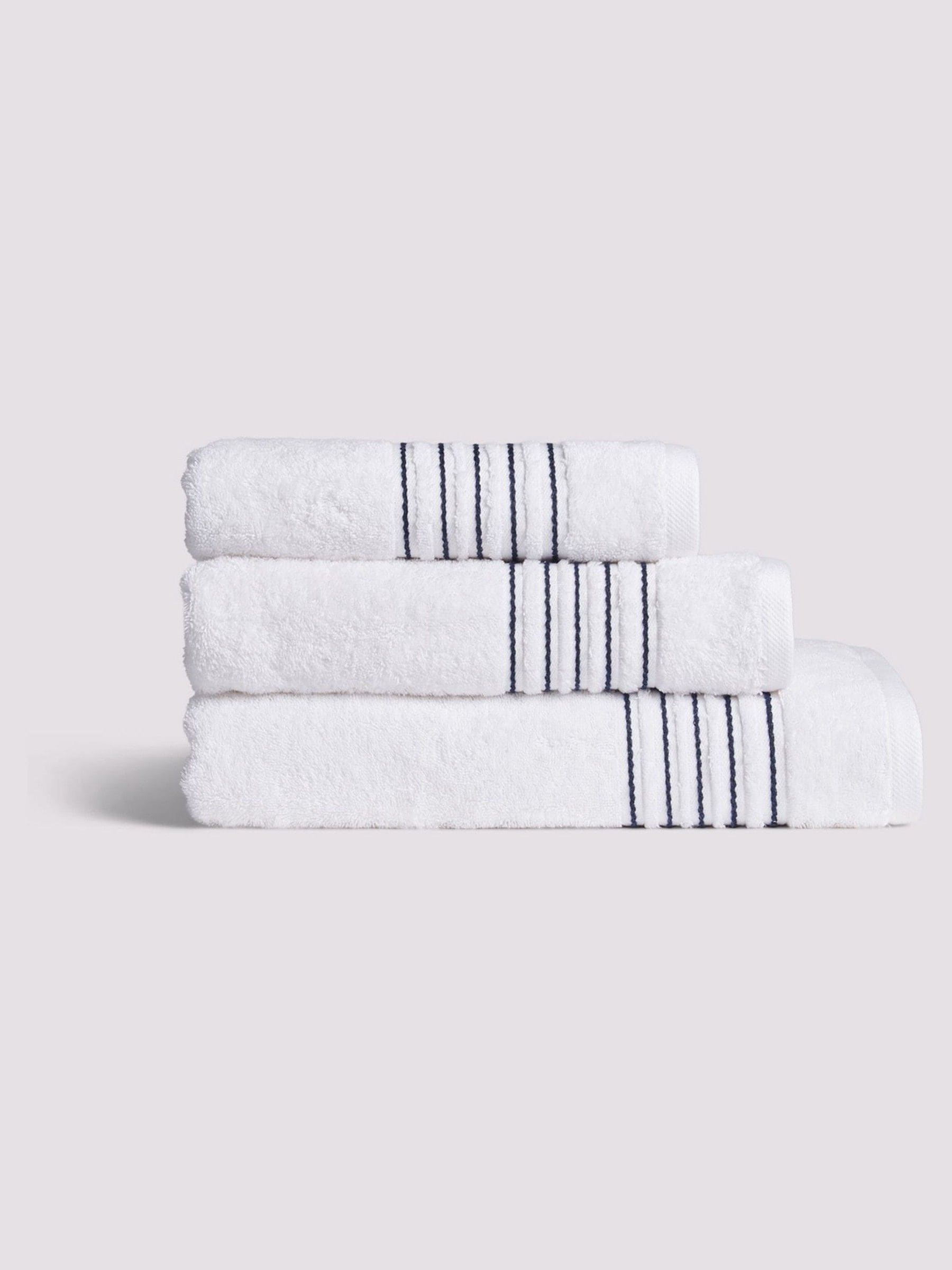 Duchamp brand stripe cotton bath towel, UK version