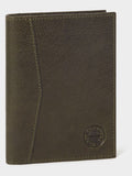 Osprey London green leather Compass passport holder (British brand)