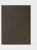Osprey London green leather Compass passport holder (British brand)