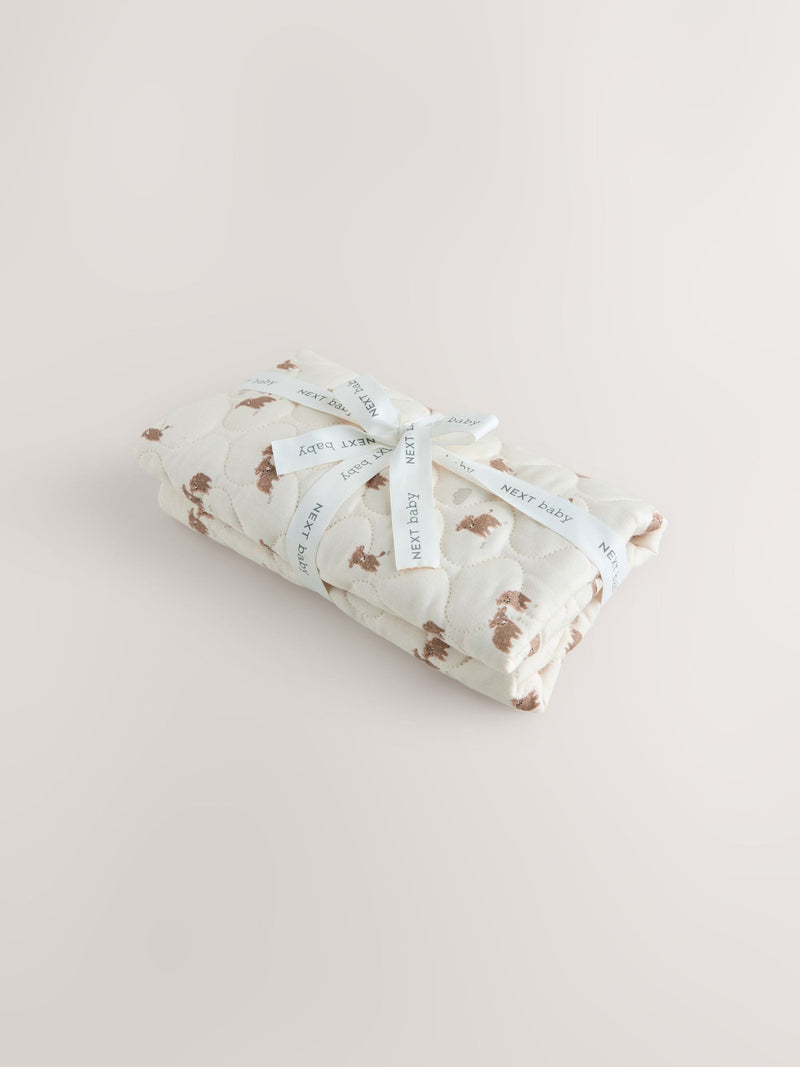 Neutral Hamish baby changing liner in cotton, UK version
