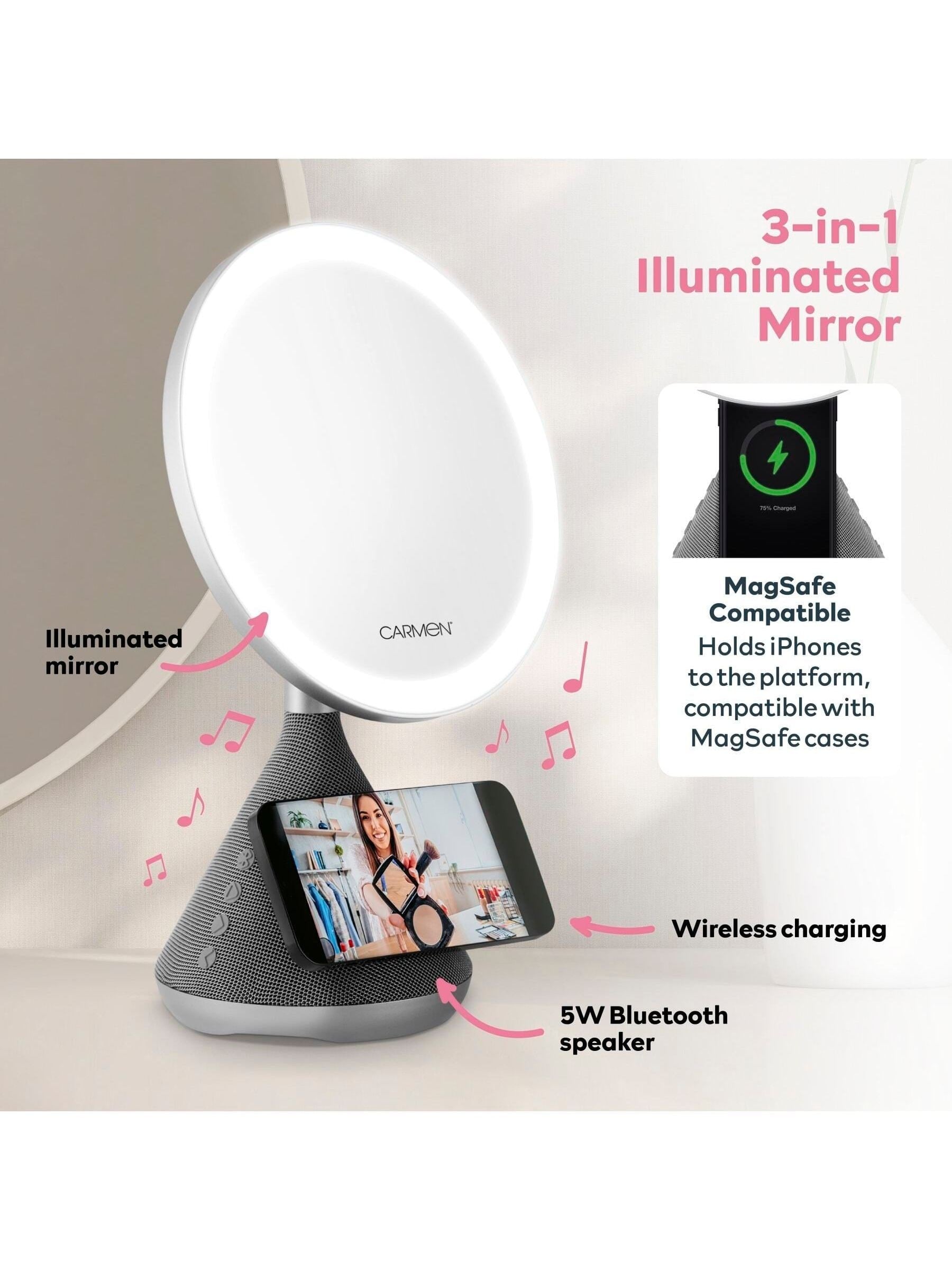 Carmen Silver 3-in-1 Illuminated LED Mirror 36cm - British product