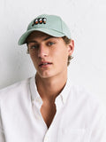 Felix sage green embroidery cap - British product