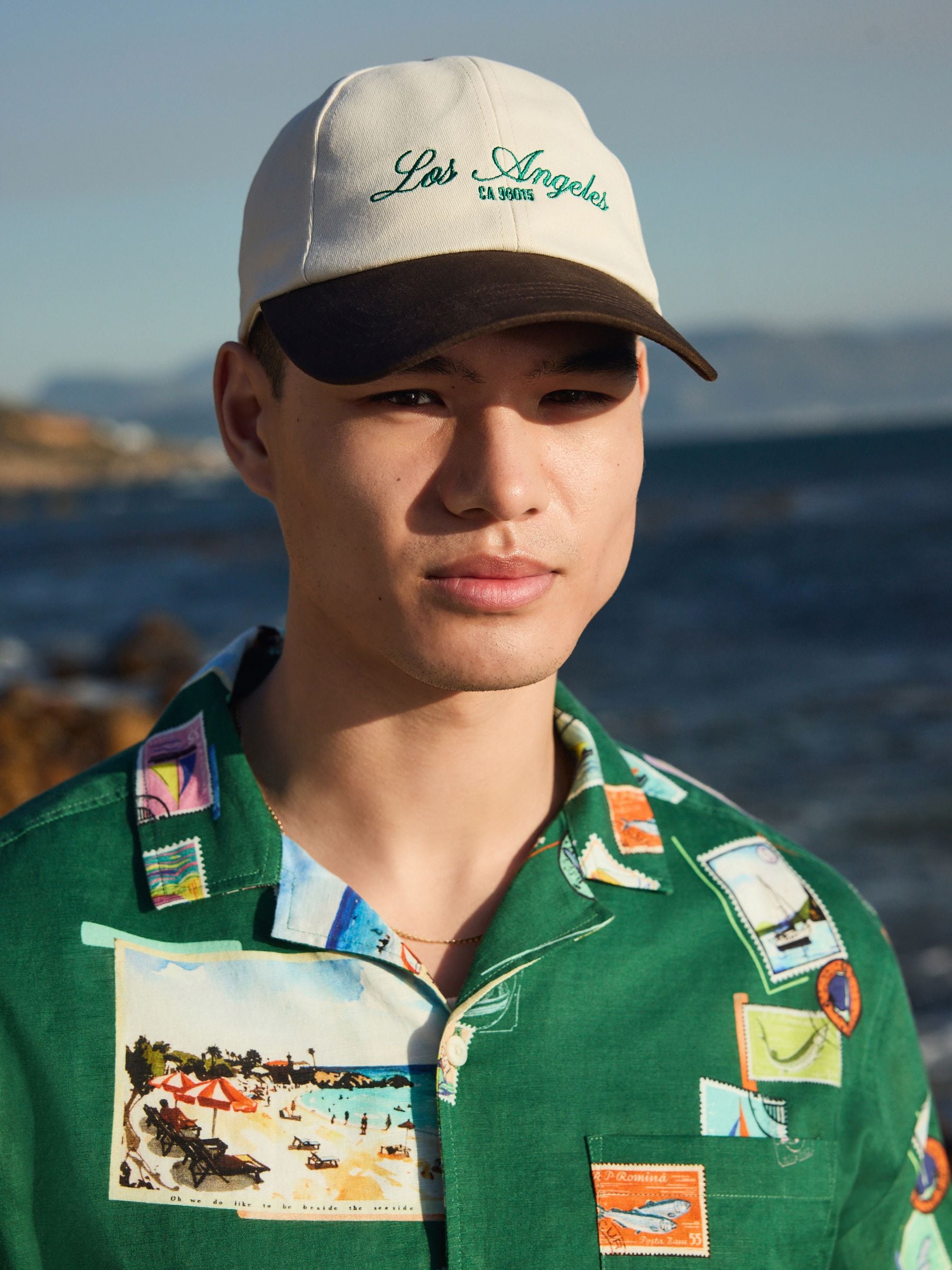 Brown/Stone Cap with Embroidery