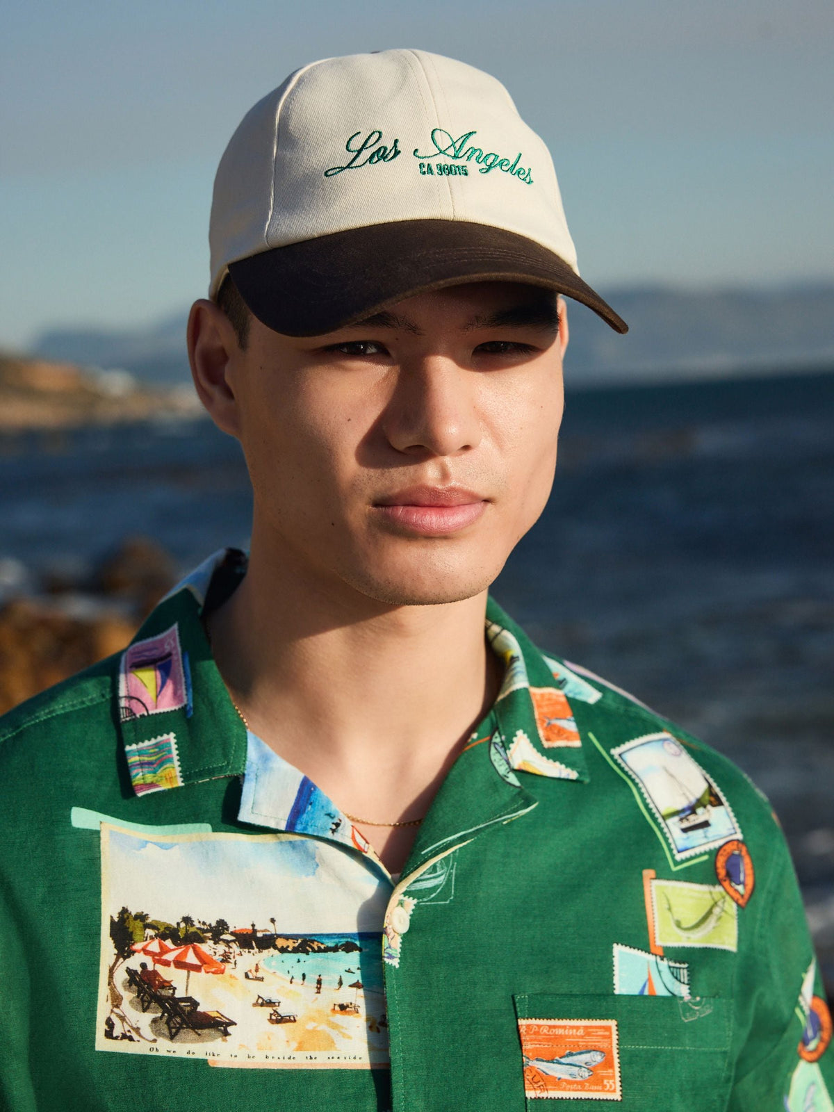 Brown/Stone Cap with Embroidery