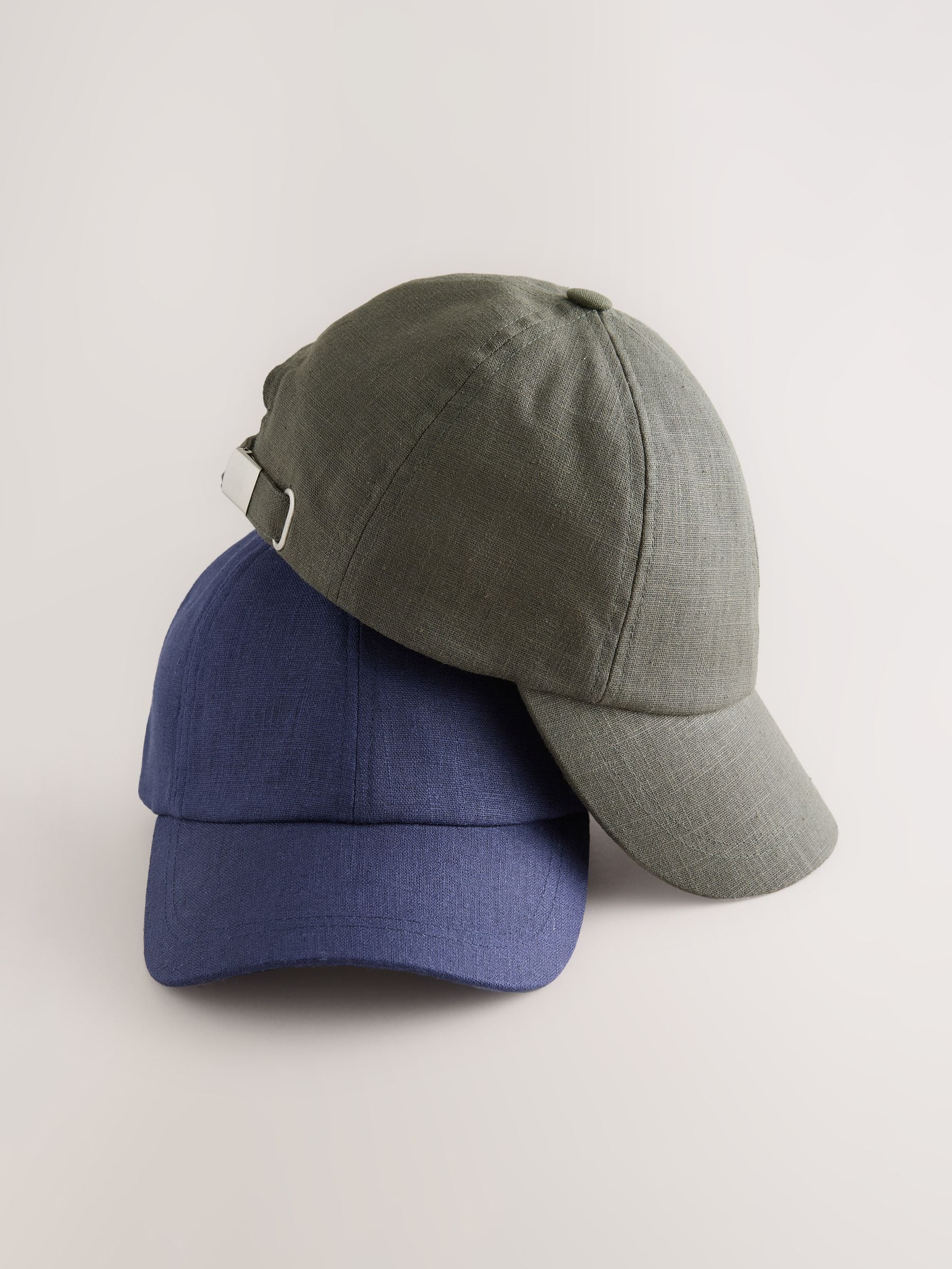 Blue and green baseball caps 2 pack - British product