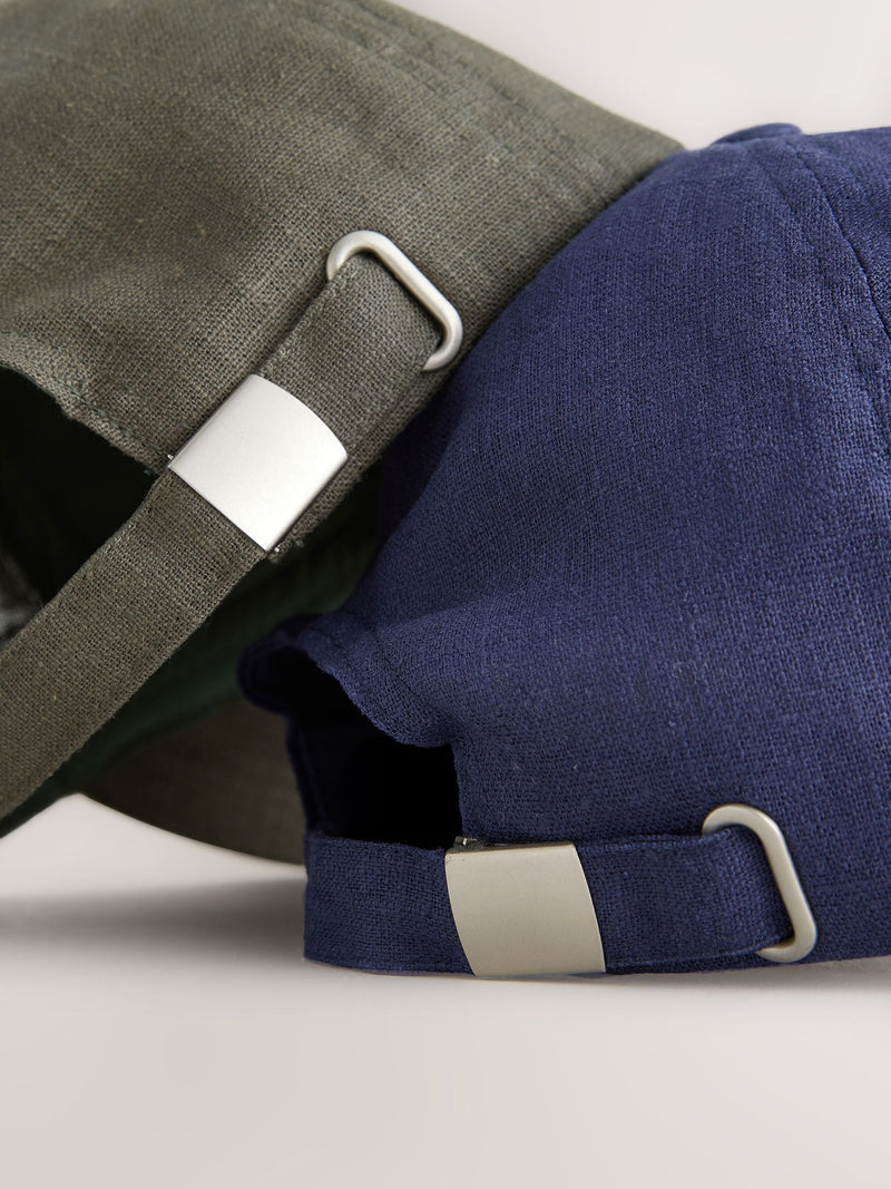 Blue and green baseball caps 2 pack - British product