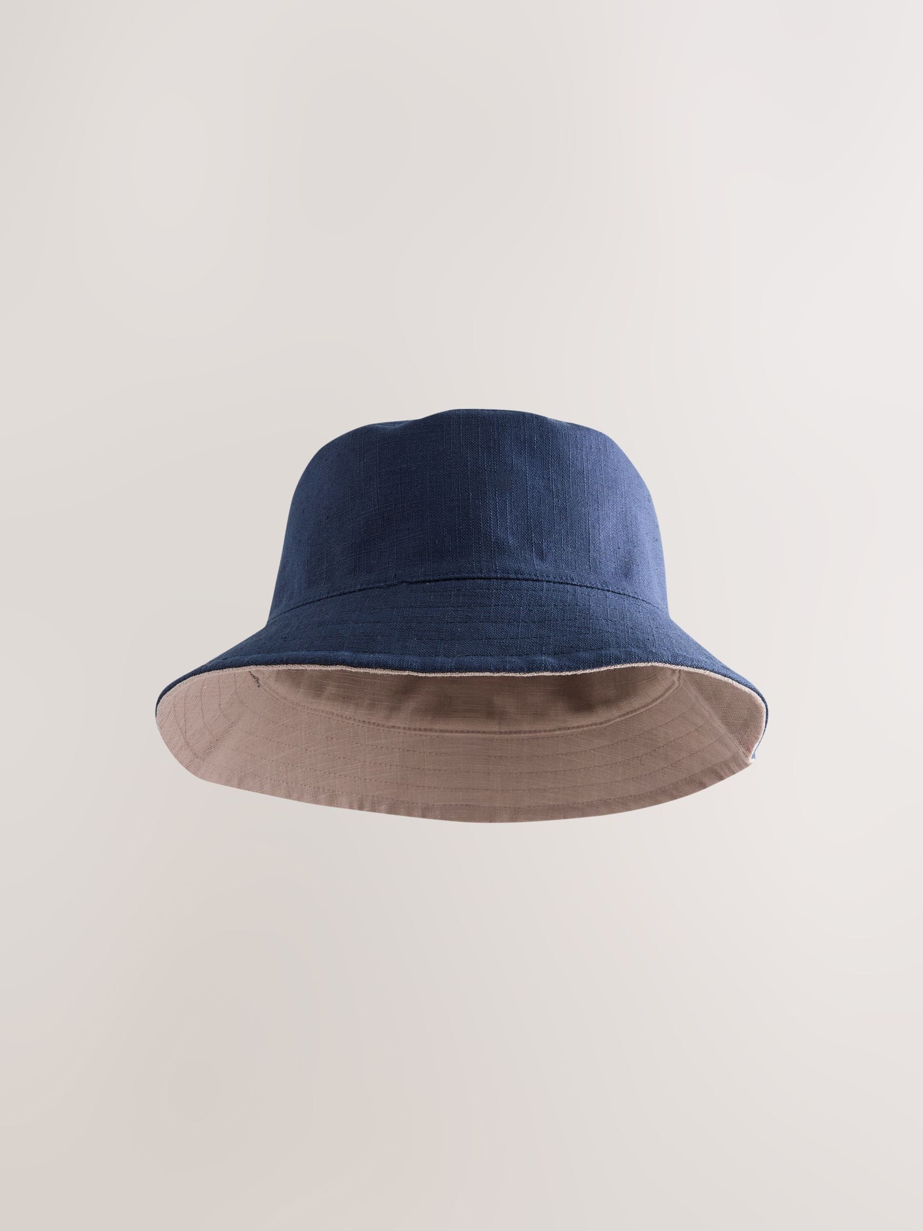 Linen bucket hat pack khaki green stone, imported from the UK