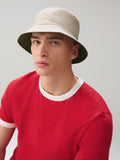 Linen bucket hat pack khaki green stone, imported from the UK