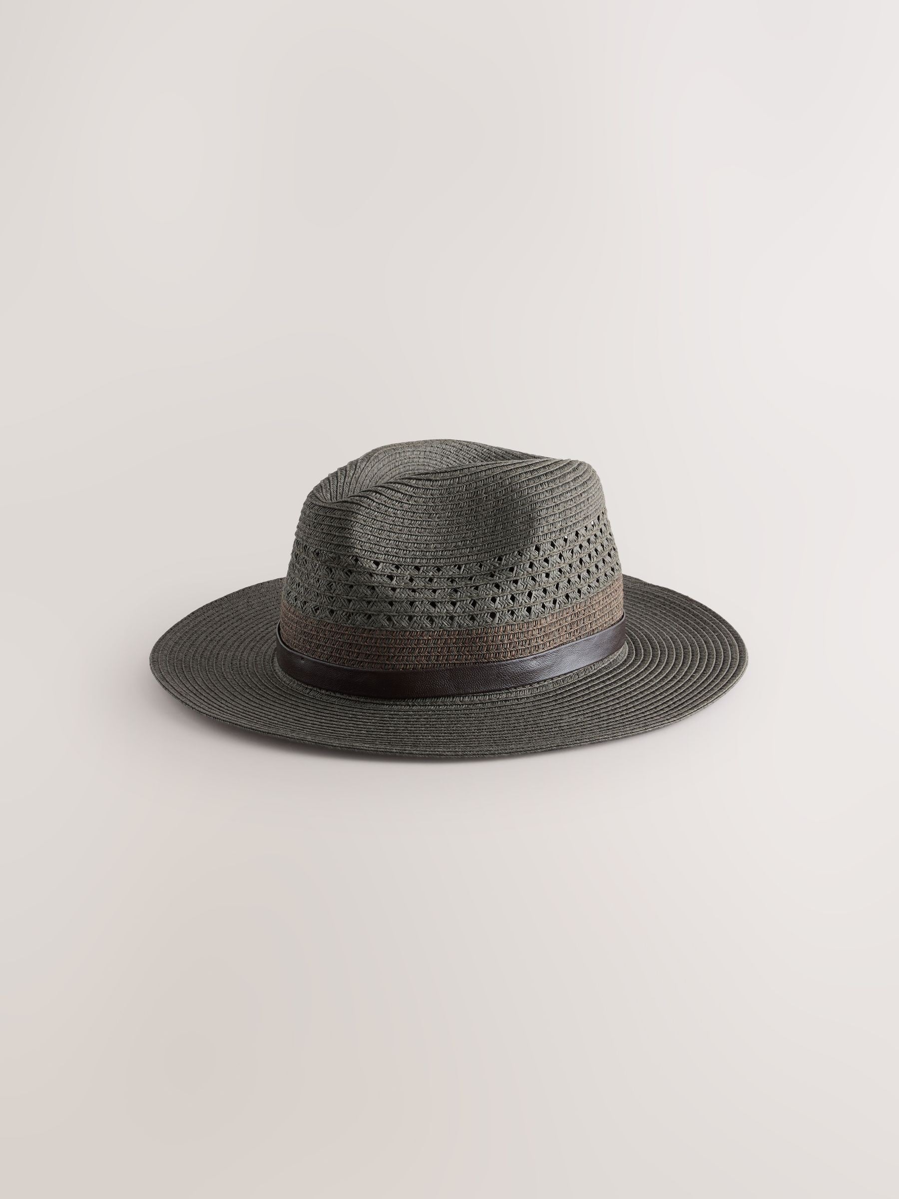 Khaki Green Panama Hat