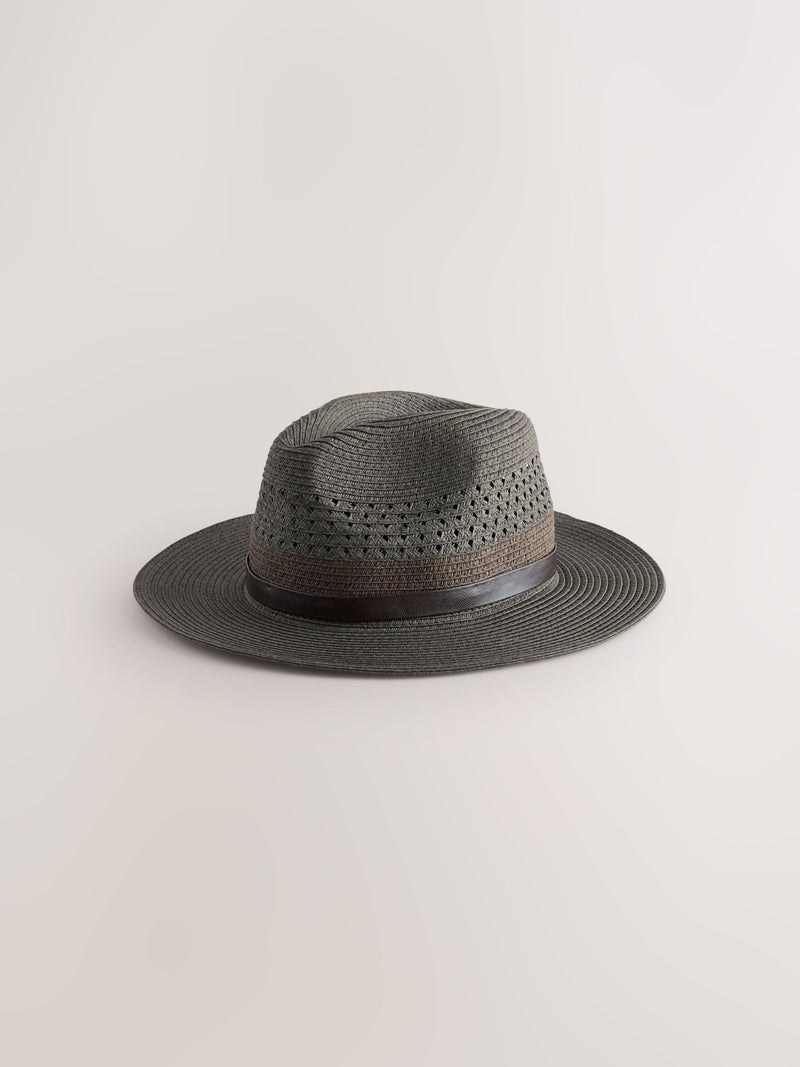 Khaki Green Panama Hat