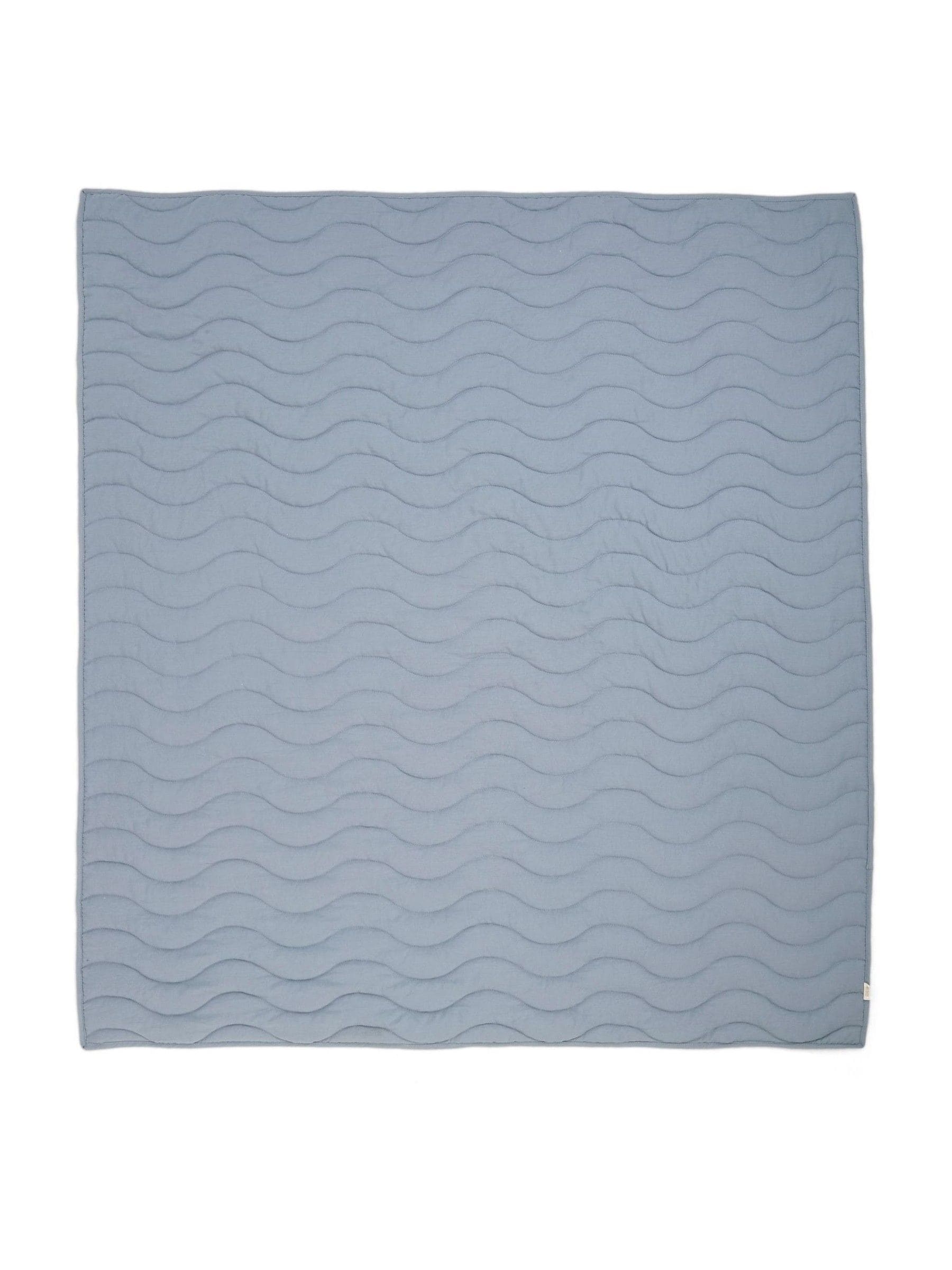Mamas & Papas blue wildflower 3 tog cot quilt, imported from the UK
