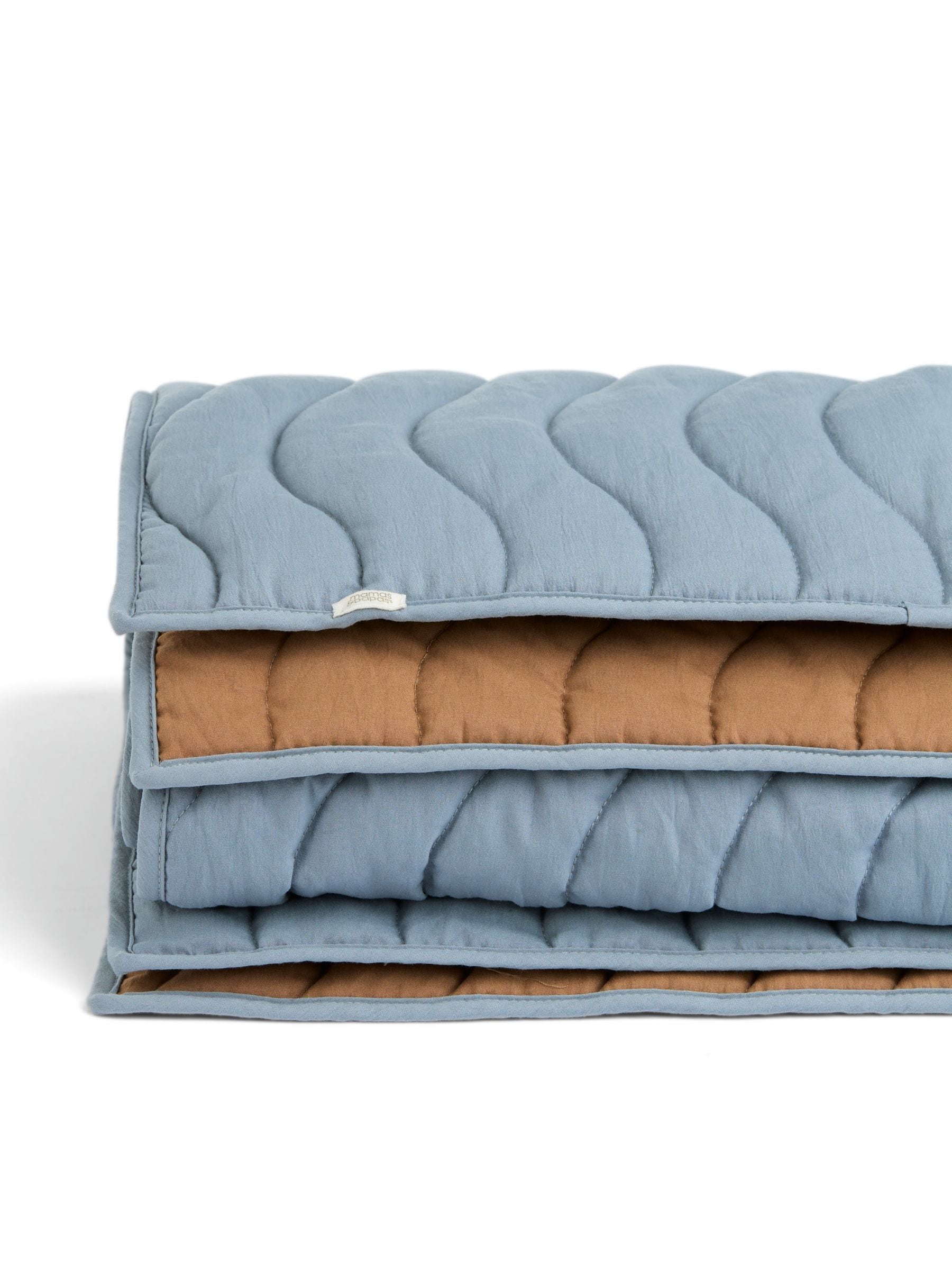 Mamas & Papas blue wildflower 3 tog cot quilt, imported from the UK