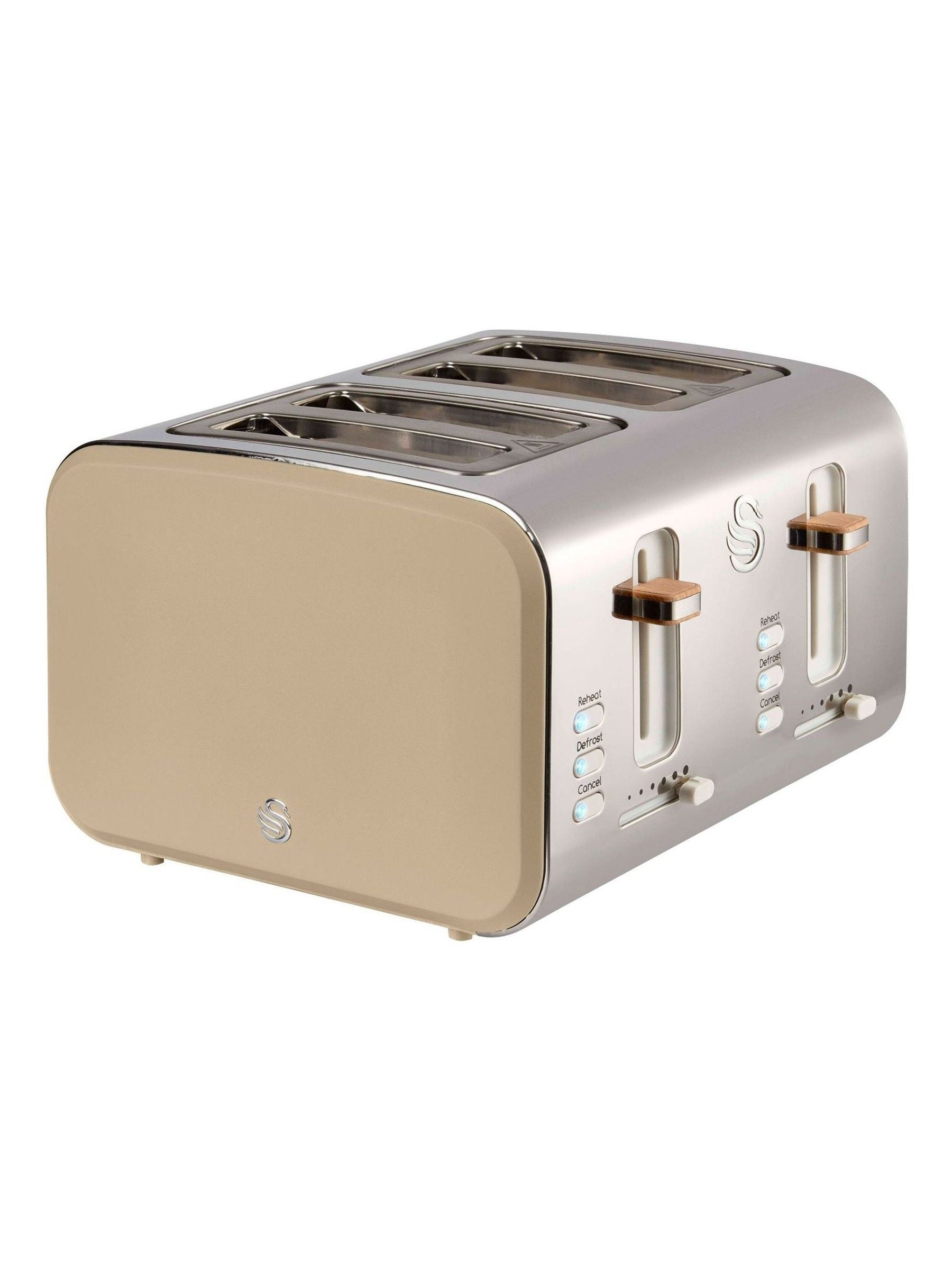 4-Slice Toaster with Multiple Browning Levels and Defrost Function
