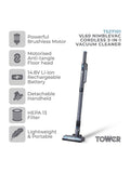 Tower NimbleVac cordless vacuum, imported from the UK