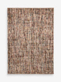 Red Multiweave Rug wool cotton blend - British product