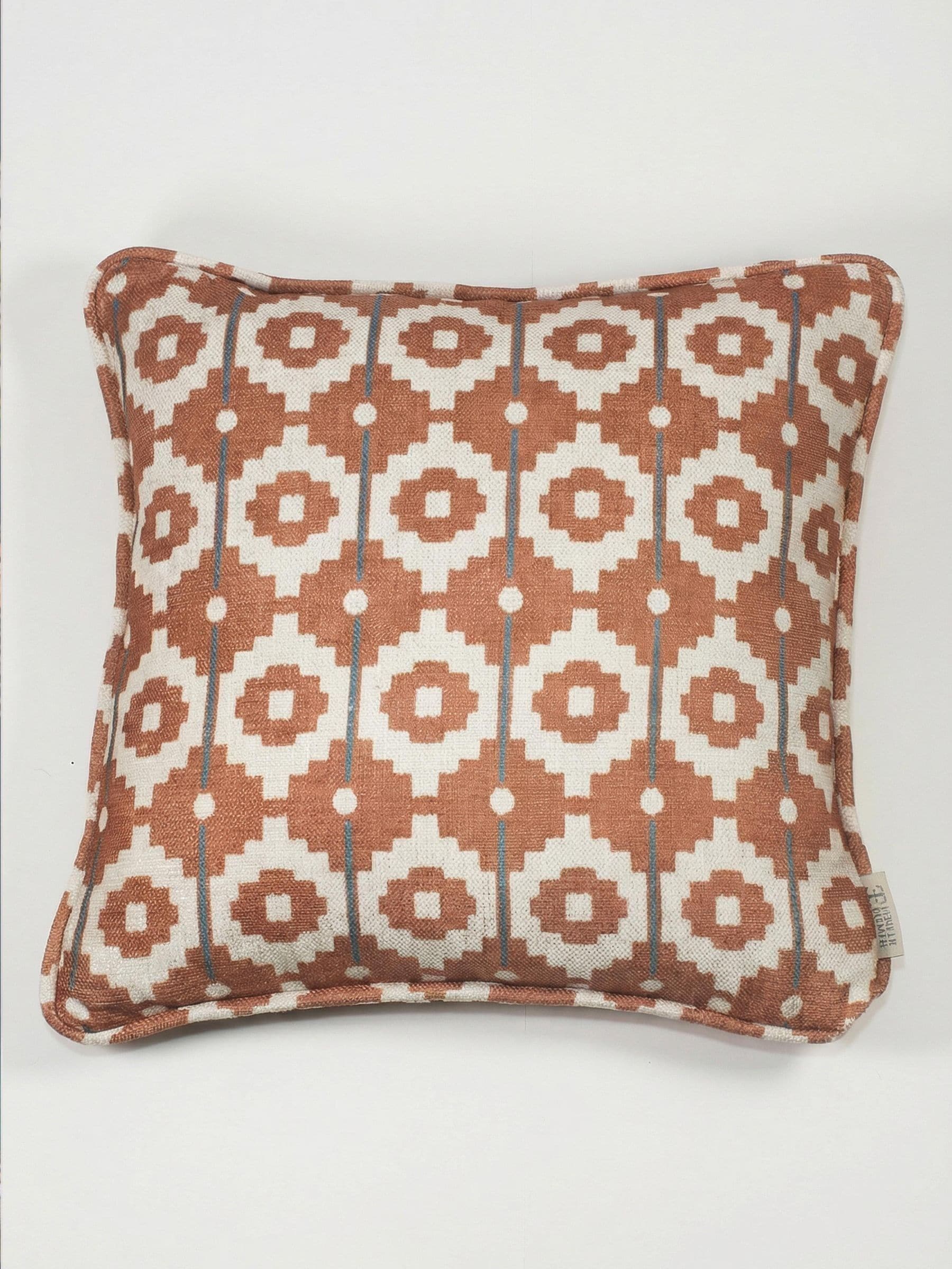 Esselle Home cushion Orange Botanic Vines Slate 50x50cm (British brand)