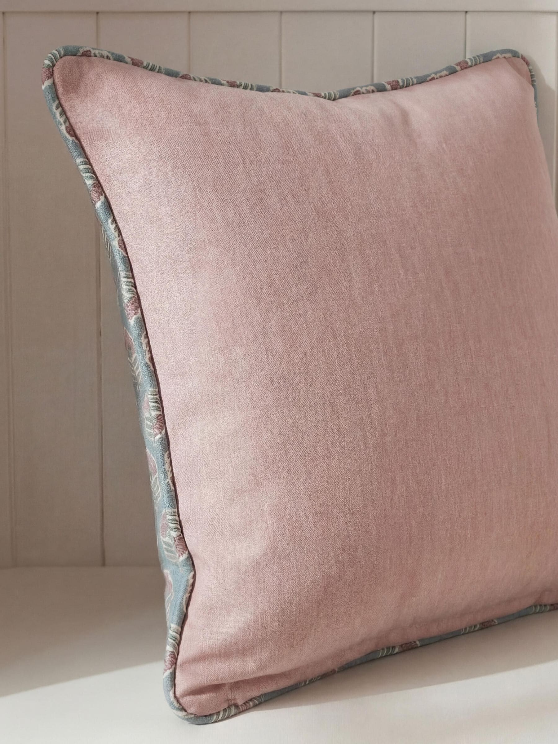 Esselle Home grey floral cushion 50x50cm, imported from the UK